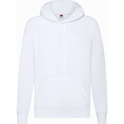 Kapuzen-Sweatshirt Lightweight Hooded S Unisex, XL, WEISS