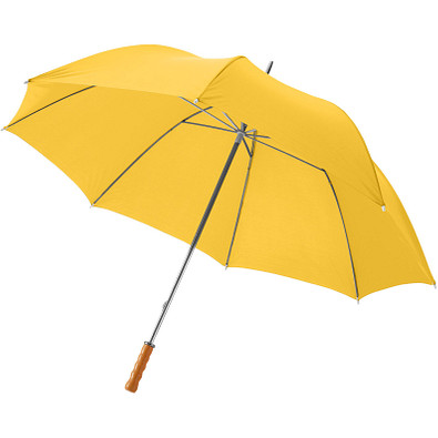 Karl 30" Golfschirm mit Holzgriff, gelb Karl 30" Golfschirm mit Holzgriff, gelb