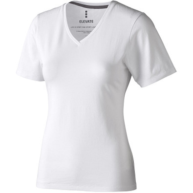 ELEVATE Damen Öko T-Shirt Kawartha, weiß, L