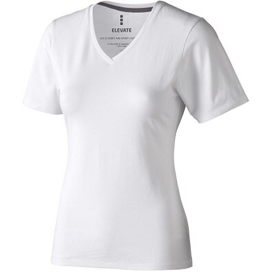 ELEVATE Damen Öko T-Shirt Kawartha, weiß, XXL