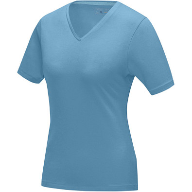 Kawartha T-Shirt für Damen mit V-Ausschnitt, türkis, L