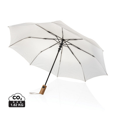 Kaycey 21“ Auto-Open Mini-Regenschirm aus AWARE™ rPET, beige