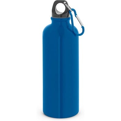 KELCE. Edelstahlflasche mit einwandiger Ausführung und Karabiner, 550 ml, Blau