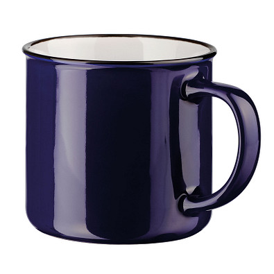 Keramiktasse Camper, 360 ml, dunkelblau