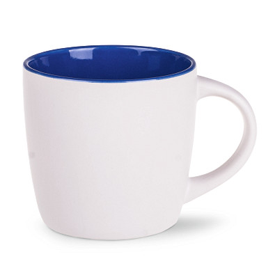 Keramiktasse Handy Pure, 300 ml, matt weiß/dunkelblau Keramiktasse Handy Pure, 300 ml, matt weiß/dunkelblau
