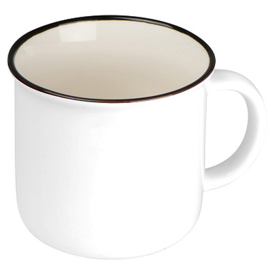 Keramiktasse Trapani,weiss