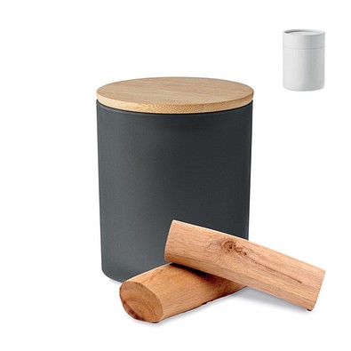 Kerze im Glas 200 g KEOPS MEDIUM, Schwarz