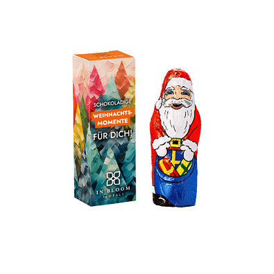 Klett Weihnachtsmann, 15g in der Werbebox, inkl. Druck