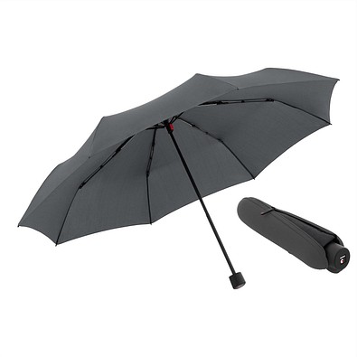 Knirps® A.050 medium manual, im EVA Case, dark grey