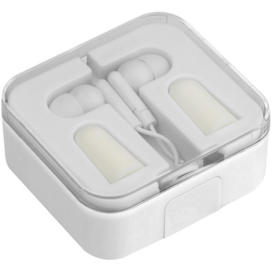 Kopfhörerset mit Handyhalter Noise,weiss