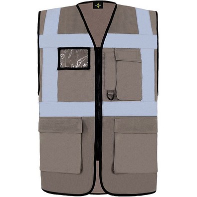 Korntex® Comfort Warnweste Hamburg, Multifunktional, M, Grau