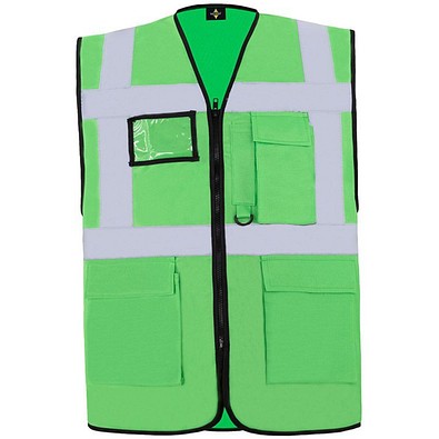 Korntex® Comfort Warnweste Hamburg, Multifunktional, XL, Grün