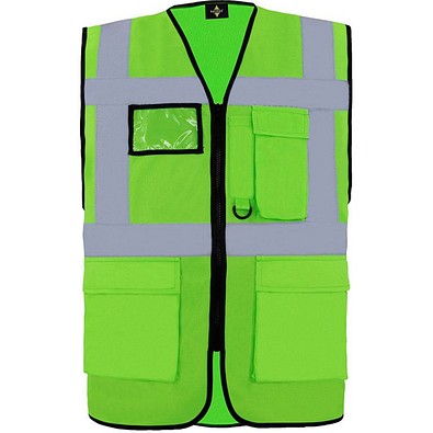 Korntex® Comfort Warnweste Hamburg, Multifunktional, XL, Hellgrün