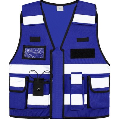 Korntex® Tactical Weste Bonn - Königsblau - XXL/4XL, XXL/4XL, Königsblau