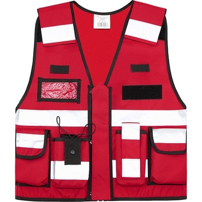 Korntex® Tactical Weste Bonn - Rot - XXL/4XL, XXL/4XL, Rot