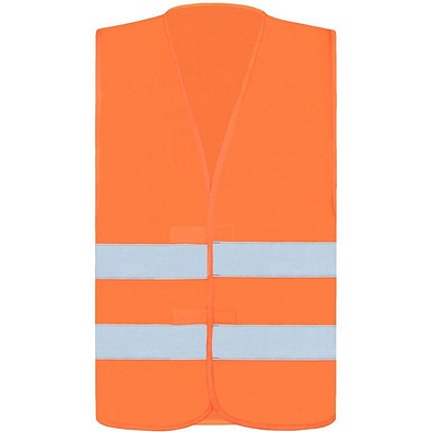 Korntex® Warnweste Freiburg, 2 Klett, XL, Signal-Orange