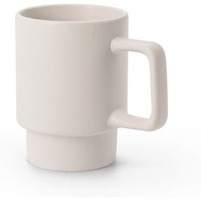 KUERTEN. Keramikbecher mit matter Oberfläche 330 ml, Pastellweiß