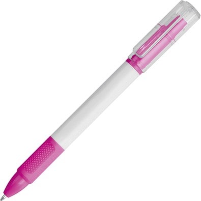 Kugelschreiber mit Textmarker Lens,pink