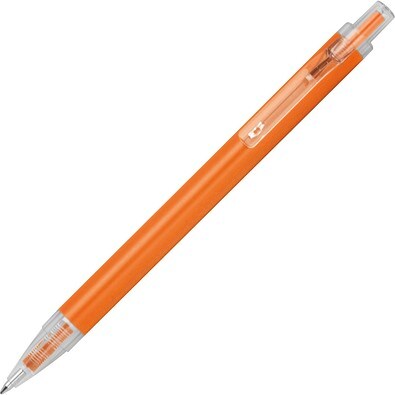 Kugelschreiber mit transparenten Clip EUGENE, orange