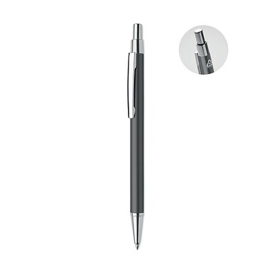 Kugelschreiber recyceltes Alu DANA, Titanfarbend