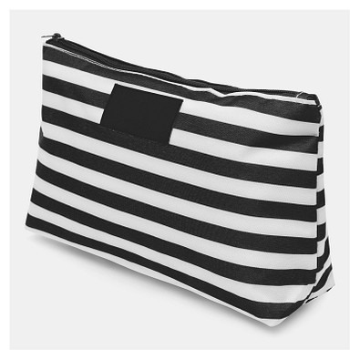 Kulturbeutel STRIPY,schwarz, weiß