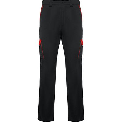 Lange Hose Trooper in Farbkombination, 38, schwarz/rot