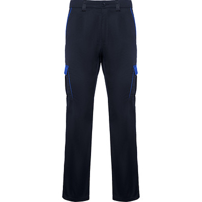 Lange Hose Trooper in Farbkombination, 48, navy/royalblau