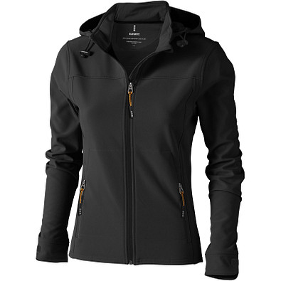ELEVATE Damen Softshell Jacke Langley, anthrazit, L