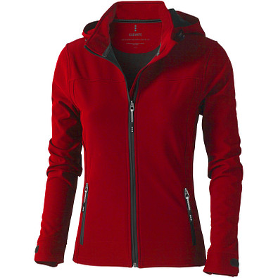 ELEVATE Damen Softshell Jacke Langley, rot, M