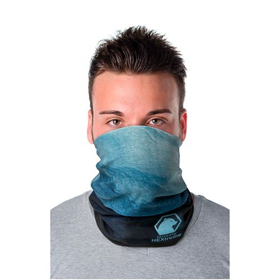 Lara Sublimation-Multi-Schal mit Fleece-Schicht und Säumen, graphitfarben