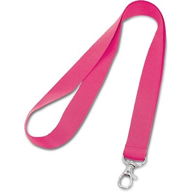 LARIAT. Lanyard aus Polyester mit 20mm Breite, Rosa