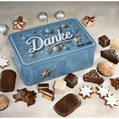 Lebkuchen-Geschenkdose Danke
