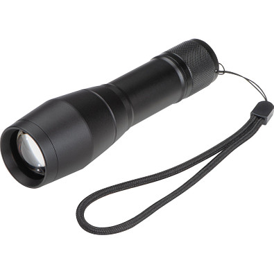 LED Taschenlampe mit 3 verschiedenen Lichtfunktionen, schwarz