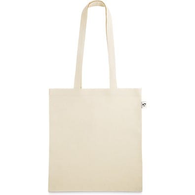LEON. Tasche aus 100% organische Bauwolle (140 g/m²), Naturhell