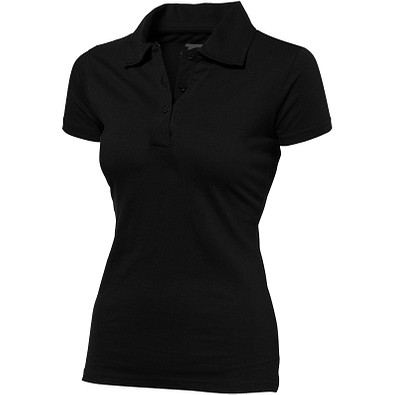 Slazenger™ Damen Poloshirt Let Jersey, schwarz, XL Slazenger™ Damen Poloshirt Let Jersey, schwarz, XL