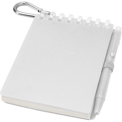 Lig Mini Recyceltes Outdoor-Softcover Notizbuch und Kugelschreiber Set (schwarze Mine), transparent