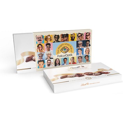 Lindt Pralinés Classic im Werbeschuber, 200 g, inkl. Druck