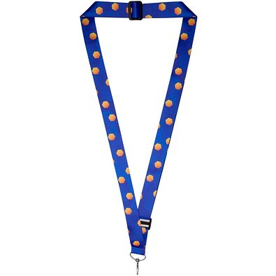 Liv Verstellbares Sublimation Lanyard, schwarz
