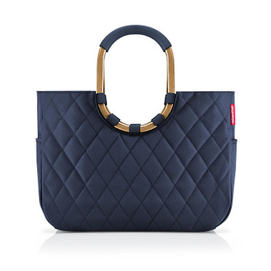 reisenthel® Einkaufstasche loopshopper L, frame rhombus midnight gold