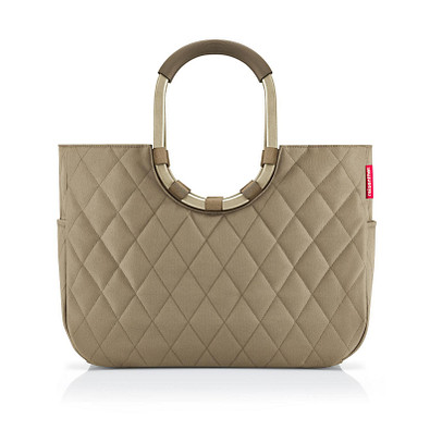 reisenthel® Einkaufstasche loopshopper L, frame rhombus olive