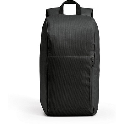 LUGANE. 600D Polyester-Rucksack, Schwarz