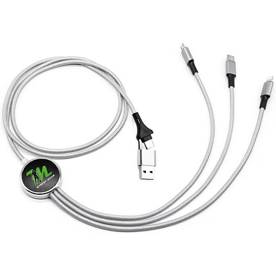 MagCable 5in1 LED long easy , Weiß