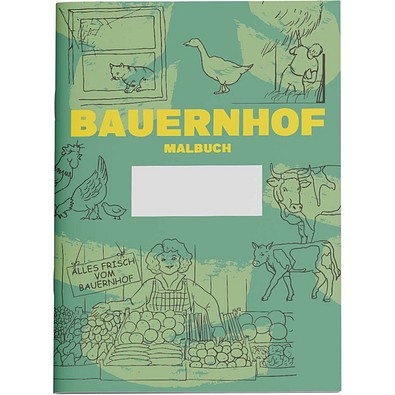 Malbuch A4, Auf dem Bauernhof