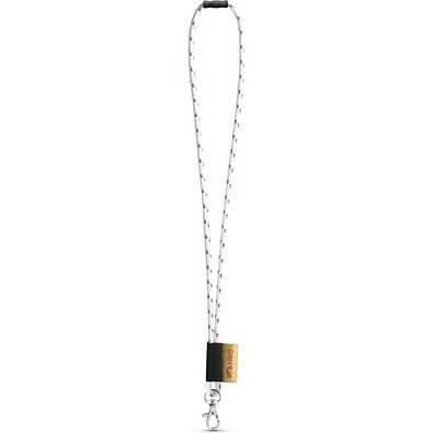 MANSFIELD. SET Lanyard NAUTIC Long (Ø 7 mm) mit 9 mm Schnappkarabiner und Ø 7 mm Sicherheitsverschluss, 301 - Weiß