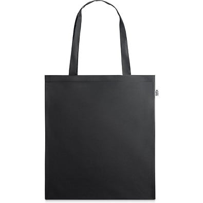 MAPUTO. Tragetasche aus 190T Polyester aus recyceltem (100% rPET), Schwarz