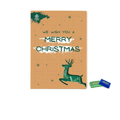 Marken Wand Adventskalender Lindt, inkl. Druck, individuell