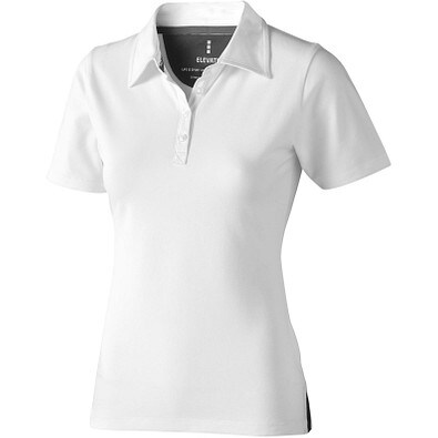 ELEVATE Damen Stretch Poloshirt Markham, weiß, M