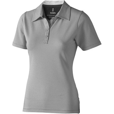 ELEVATE Damen Stretch Poloshirt Markham, grau meliert, XS