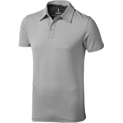 ELEVATE Herren Stretch Poloshirt Markham, grau meliert, XXL