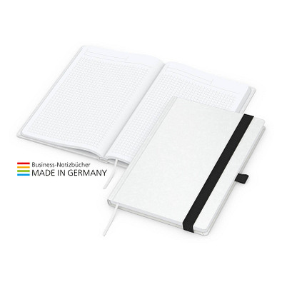 Geiger-Notes Match-Book Creme Bestseller Notizbuch Natura A5, inkl. Druck, schwarz